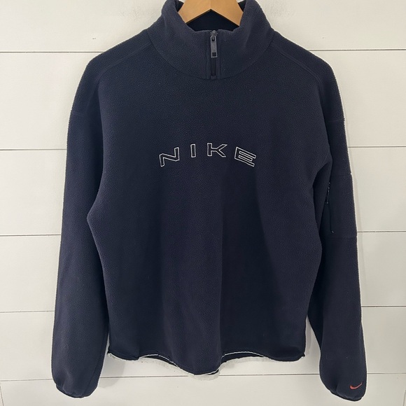 Nike Vintage Fleece Quarter-Zip Pullover (XL) - Picture 1 of 9